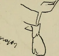An illustration from Panoptikuma : irók és hirlapirók karrikaturái (1913)