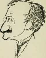 An illustration from Panoptikuma : irók és hirlapirók karrikaturái (1913)