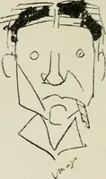 An illustration from Panoptikuma : irók és hirlapirók karrikaturái (1913)