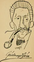 Picture 39 of 115 from Panoptikuma : irók és hirlapirók karrikaturái (1913), leaf 51