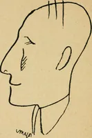 An illustration from Panoptikuma : irók és hirlapirók karrikaturái (1913)