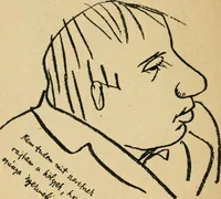 Picture 70 of 115 from Panoptikuma : irók és hirlapirók karrikaturái (1913), leaf 83