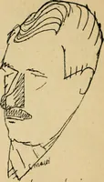 An illustration from Panoptikuma : irók és hirlapirók karrikaturái (1913)