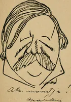 An illustration from Panoptikuma : irók és hirlapirók karrikaturái (1913)