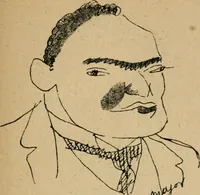 An illustration from Panoptikuma : irók és hirlapirók karrikaturái (1913)