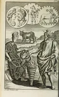 An illustration from Pantheum mythicum, seu, Fabulosa deorum historia : hoc epitomes eruditionis volumine breviter dilucidèque comprehensa (1777)