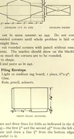 An illustration from Paper and cardboard construction : an analysis of the scope of paper and cardboard construction for primary grades of public schools...Book problems, box problems, card problems, envelope problems (1913)