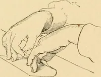 An illustration from Paper folding and cutting; a series of foldings and cuttings especially adapted to kindergartens and public schools (1892)