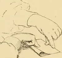 An illustration from Paper folding and cutting; a series of foldings and cuttings especially adapted to kindergartens and public schools (1892)