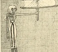 An illustration from Papyrus funéraires de la XXIe dynastie (1914)