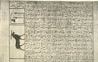 An illustration from Papyrus funéraires de la XXIe dynastie (1914)