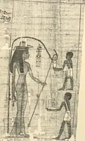 An illustration from Papyrus funéraires de la XXIe dynastie (1914)
