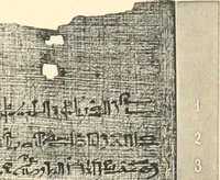 An illustration from Papyrus funéraires de la XXIe dynastie (1914)