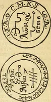 An illustration from Paracelsvs of the supreme mysteries of nature. : Of the spirits of the planets. of occult philosophy. The magical, sympathetical, and antipathetical cure of wounds and diseases. The mysteries of the twelve signs of the zodiack. (1656)