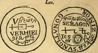 An illustration from Paracelsvs of the supreme mysteries of nature. : Of the spirits of the planets. of occult philosophy. The magical, sympathetical, and antipathetical cure of wounds and diseases. The mysteries of the twelve signs of the zodiack. (1656)