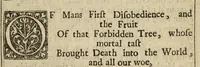 Picture 2 of 2 from Paradise lost : a poem in ten books (1668), leaf 23