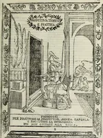 An illustration from Paradossi per pratticare la prospettiua senza saperla, fiori, per facilitare l'intelligenza, frutti, per non operare alla cieca : cognitioni necessarie à pittori, scultori, architetti, ed à qualunque si diletta di disegno (1683)