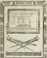 An illustration from Paradossi per pratticare la prospettiua senza saperla, fiori, per facilitare l'intelligenza, frutti, per non operare alla cieca : cognitioni necessarie à pittori, scultori, architetti, ed à qualunque si diletta di disegno (1683)