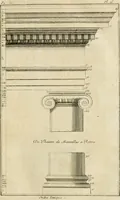 An illustration from Parallele de l'architecture antique avec la moderne : suivant les dix principaux auteurs qui ont écrit sur les cinq ordres (1766)