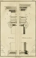 An illustration from Parallele de l'architecture antique avec la moderne : suivant les dix principaux auteurs qui ont écrit sur les cinq ordres (1766)