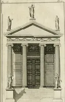 An illustration from Parallele de l'architecture antique avec la moderne : suivant les dix principaux auteurs qui ont écrit sur les cinq ordres (1766)