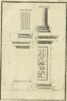 An illustration from Parallele de l'architecture antique avec la moderne : suivant les dix principaux auteurs qui ont écrit sur les cinq ordres (1766)