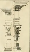 An illustration from Parallele de l'architecture antique avec la moderne : suivant les dix principaux auteurs qui ont écrit sur les cinq ordres (1766)