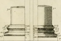An illustration from Parallele de l'architecture antique avec la moderne : suivant les dix principaux auteurs qui ont écrit sur les cinq ordres (1766)