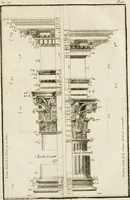 An illustration from Parallele de l'architecture antique avec la moderne : suivant les dix principaux auteurs qui ont écrit sur les cinq ordres (1766)