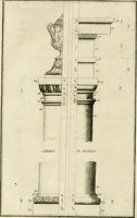 An illustration from Parallele de l'architecture antique avec la moderne : suivant les dix principaux auteurs qui ont écrit sur les cinq ordres (1766)