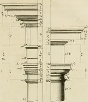 An illustration from Parallele de l'architecture antique avec la moderne : suivant les dix principaux auteurs qui ont écrit sur les cinq ordres (1766)