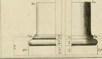 An illustration from Parallele de l'architecture antique avec la moderne : suivant les dix principaux auteurs qui ont écrit sur les cinq ordres (1766)