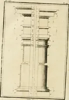 An illustration from Parallele de l'architecture antique avec la moderne : suivant les dix principaux auteurs qui ont écrit sur les cinq ordres (1766)