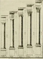 An illustration from Parallele de l'architecture antique avec la moderne : suivant les dix principaux auteurs qui ont écrit sur les cinq ordres (1766)