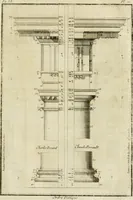 An illustration from Parallele de l'architecture antique avec la moderne : suivant les dix principaux auteurs qui ont écrit sur les cinq ordres (1766)