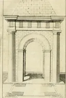 An illustration from Parallele de l'architecture antique avec la moderne : suivant les dix principaux auteurs qui ont écrit sur les cinq ordres (1766)