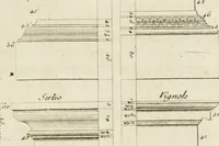 An illustration from Parallele de l'architecture antique avec la moderne : suivant les dix principaux auteurs qui ont écrit sur les cinq ordres (1766)