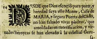 An illustration from Paranynfo celeste : historia de la mystica zarza, milagrosa imagen, y prodigioso santuario de Aranzazu, de religiosos observantes de nuetro [sic] serafico padre San Francisco en la provincia de Guipuzcoa, de la region de Cantabria, (1690)