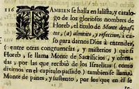 An illustration from Paranynfo celeste : historia de la mystica zarza, milagrosa imagen, y prodigioso santuario de Aranzazu, de religiosos observantes de nuetro [sic] serafico padre San Francisco en la provincia de Guipuzcoa, de la region de Cantabria, (1690)