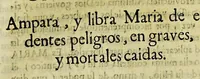 An illustration from Paranynfo celeste : historia de la mystica zarza, milagrosa imagen, y prodigioso santuario de Aranzazu, de religiosos observantes de nuetro [sic] serafico padre San Francisco en la provincia de Guipuzcoa, de la region de Cantabria, (1690)