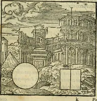 An illustration from Paraphrase de l'astrolabe, contenant Les principes de geometrie. La sphere. L'astrolabe, ou, declaration des choses celestes. Le miroir du monde, ou, exposition des parties de la terre (1546)