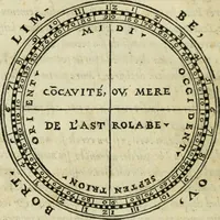 An illustration from Paraphrase de l'astrolabe, contenant Les principes de geometrie. La sphere. L'astrolabe, ou, declaration des choses celestes. Le miroir du monde, ou, exposition des parties de la terre (1546)