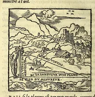 An illustration from Paraphrase de l'astrolabe, : contenant les principes de geometrie. La sphere. L'astrolabe, ou, declaration des choses celestes. Le miroir du monde, ou, exposition des parties de la terre (1546)