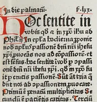Picture 3 of 12 from Paratus de temp[or]e [con]tine[n]s eua[n]gelio[rum] de tem[por]e expo[sitio]nes: necnon de tem[por]e epistola[rum] sermo[n]es elaboraru[m] opus correctissimu[s] incipit feliciter., leaf 181