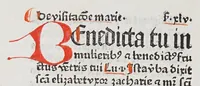 An illustration from Paratus de temp[or]e [con]tine[n]s eua[n]gelio[rum] de tem[por]e expo[sitio]nes: necnon de tem[por]e epistola[rum] sermo[n]es elaboraru[m] opus correctissimu[s] incipit feliciter.