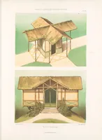 Picture 5 of 7 from Parcs et jardins des environs de Paris : Nouveau recueil de plans de jardins et petits parcs, dessinés à vol d'oiseau dans les genres français, anglais, suisse, etc. : variés de forme et de grandeur et accompagnés de constructions formant l'ornementation des jardins, pavillons, chalets, chaumières, kiosques, belvédères, orangeries, serres, pigeonniers, ponts, cascades, rochers, grottes, berceaux, etc., leaf 79