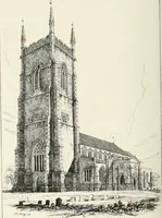 An illustration from Parish churches; being perspective views of English ecclesiastical structures: accompanied by plans drawn to a uniform scale, and letter-press descriptions (1851)