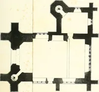 An illustration from Parish churches; being perspective views of English ecclesiastical structures: accompanied by plans drawn to a uniform scale, and letter-press descriptions (1851)