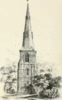 An illustration from Parish churches; being perspective views of English ecclesiastical structures: accompanied by plans drawn to a uniform scale, and letter-press descriptions (1851)