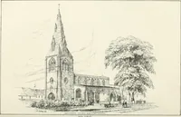 An illustration from Parish churches; being perspective views of English ecclesiastical structures: accompanied by plans drawn to a uniform scale, and letter-press descriptions (1851)